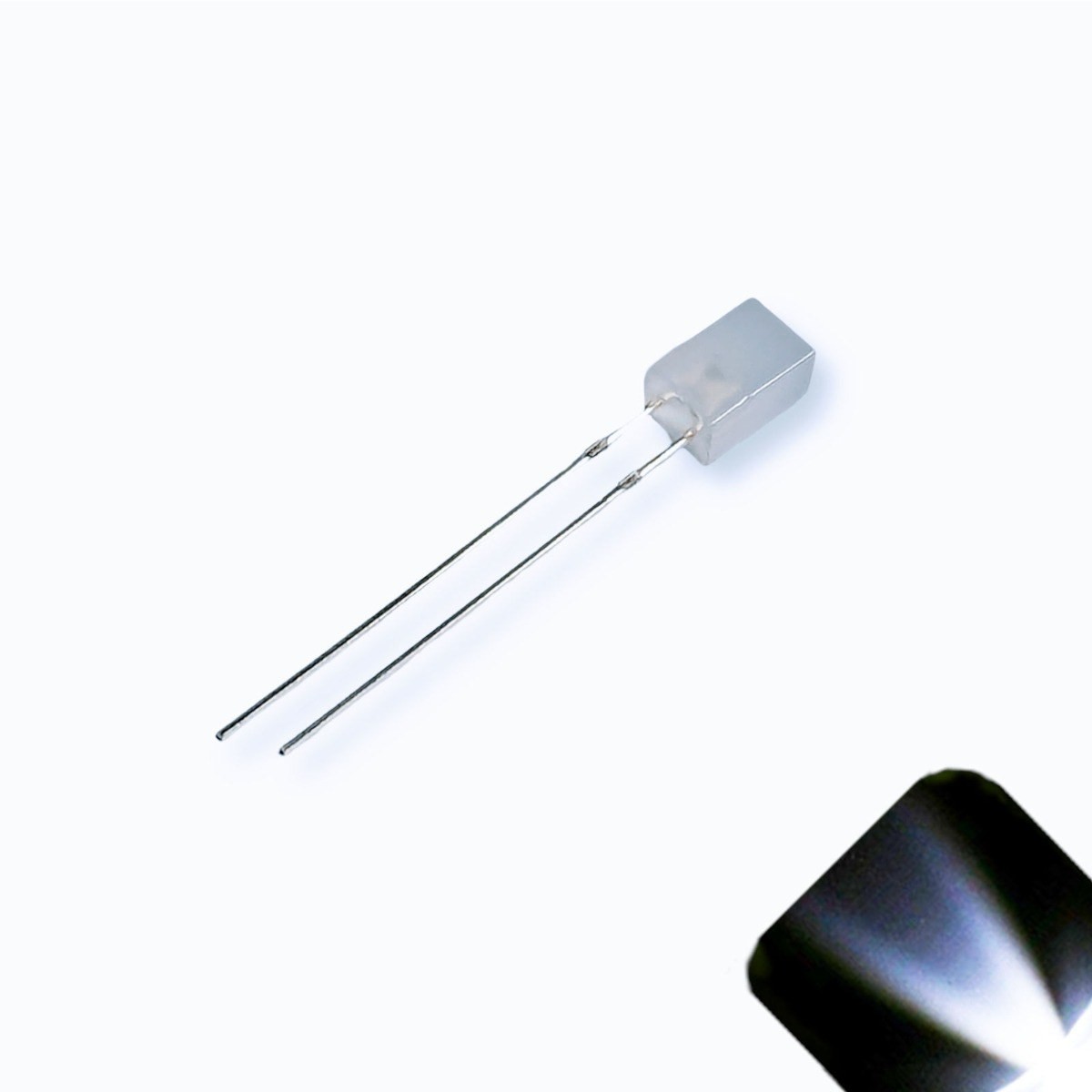 20 x 12v 3mm Cube Frosted Lens LED - Cool White LED - Ultra Bright (5v-15v)