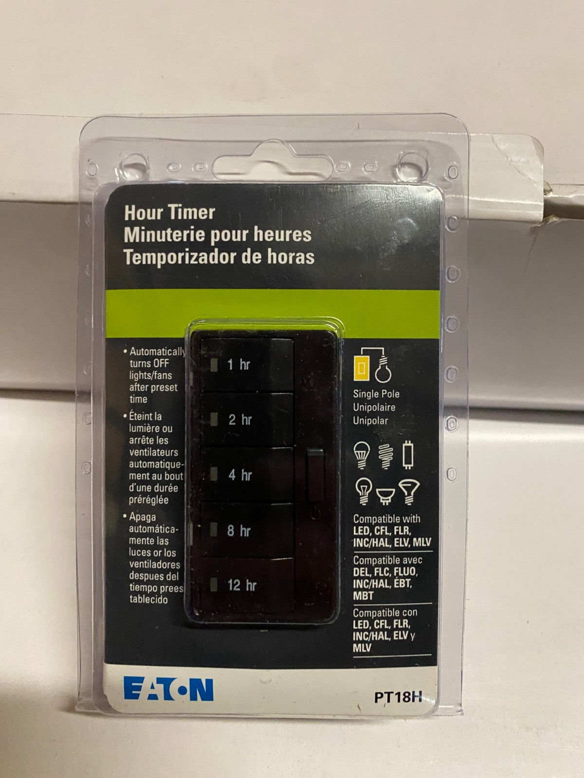 Eaton Programmable Timer 12 Hour PT18H - BROWN  (NEW)