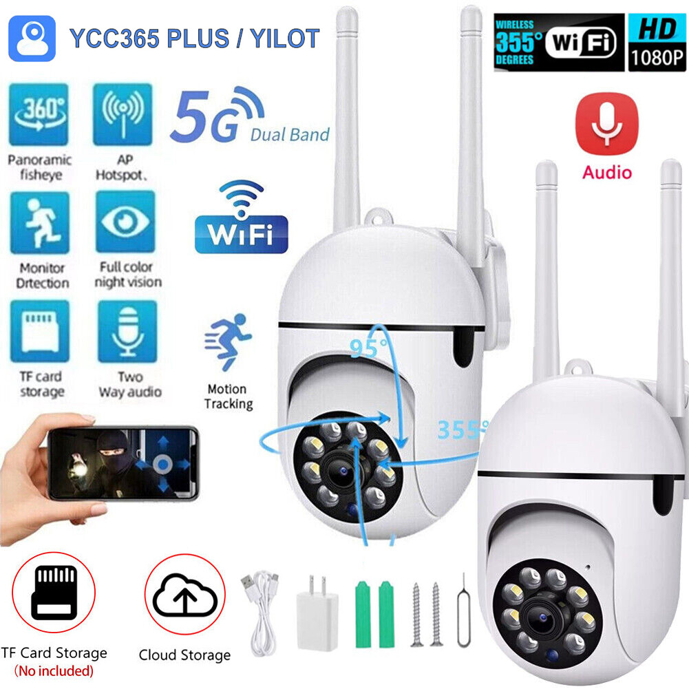 Wireless 5G WiFi Security Camera System Outdoor Home Night Vision 1080P HD Cam