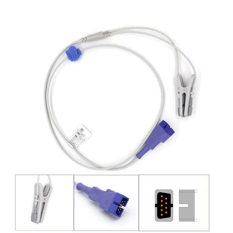 Compatible N-65, N-85, NPB-195 SpO2 Sensor Veterinary/Animal Probe.