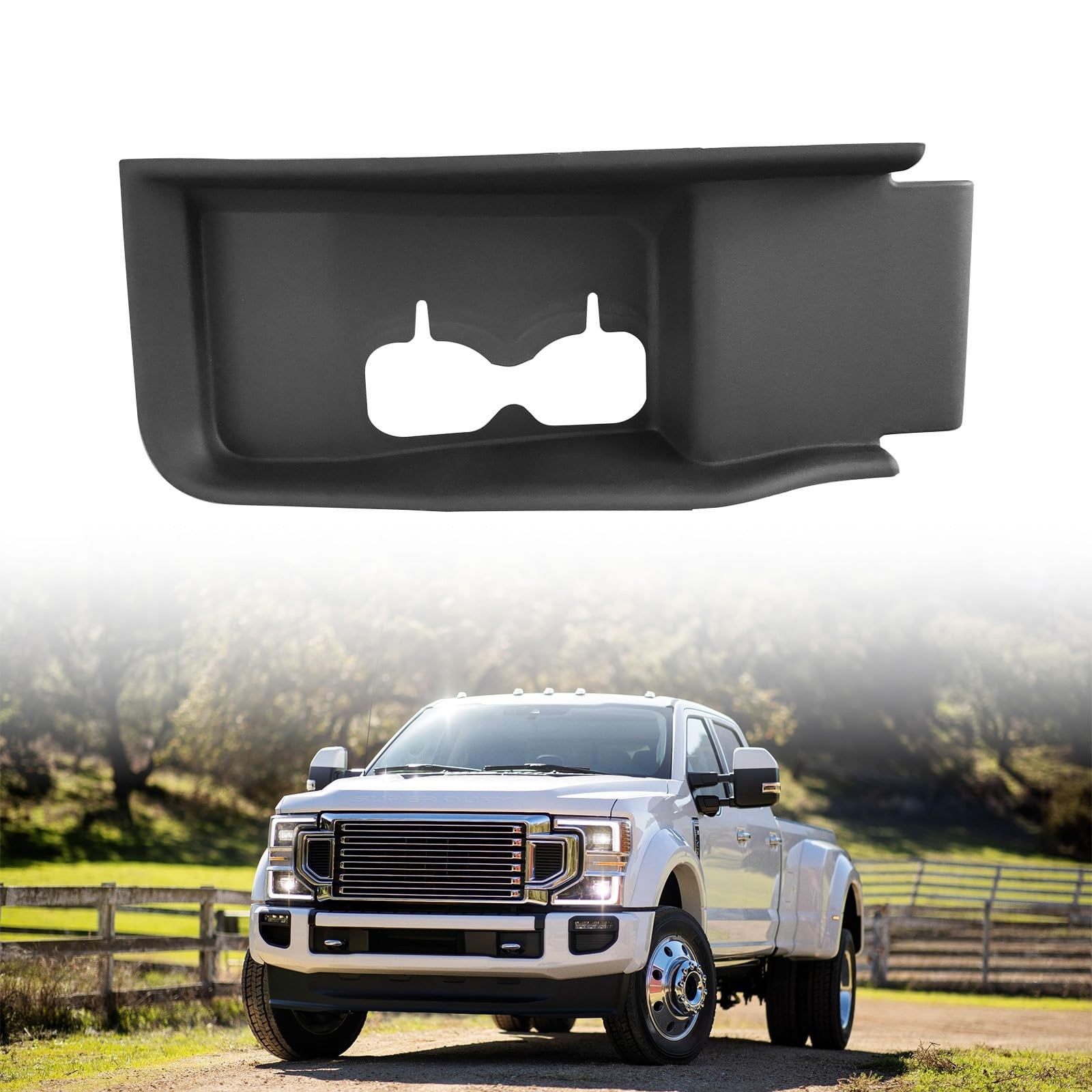 Passenger Tow Hook Bezel for F-250 F-350 F-450 2020-2022 LC3Z8310G Black