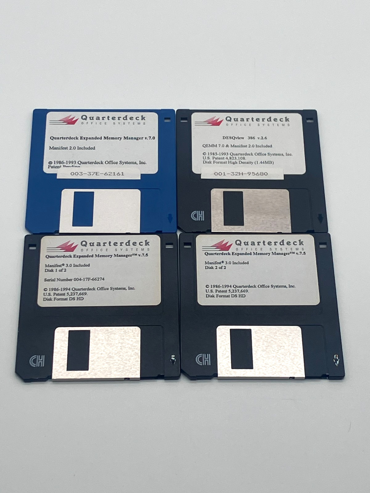 Quarterdeck Manifest Expanded Memory Manager Floppy Disks