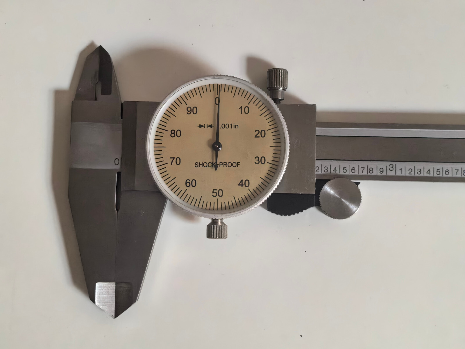 mhc Brand, 0-6" x 0.001" Dial Caliper,Golden Face,Stainless Steel,102-1016