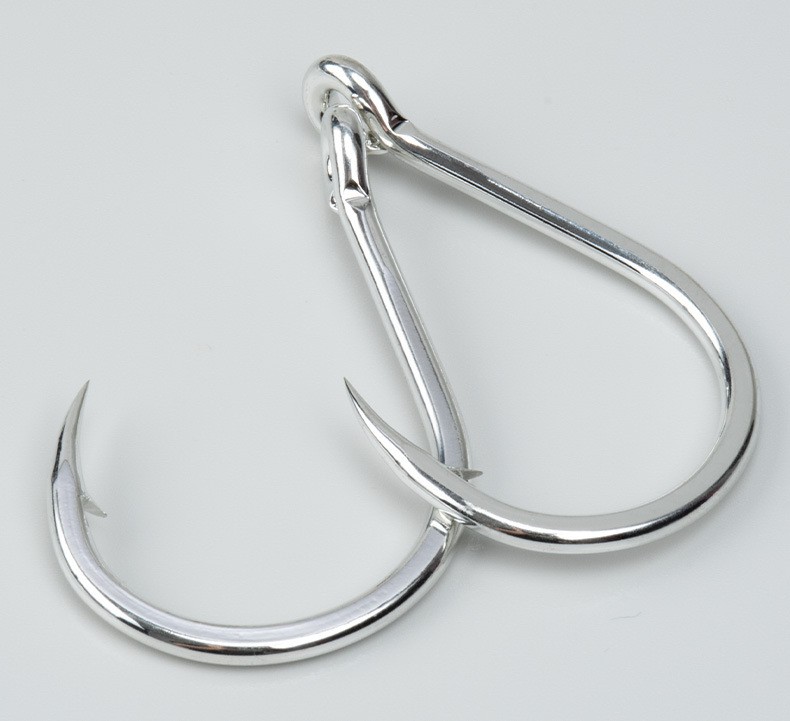 10Pcs 4X Strong Heavy Duty Jigging Hooks Saltwater Deep Big Game Hook 1/0-11/0