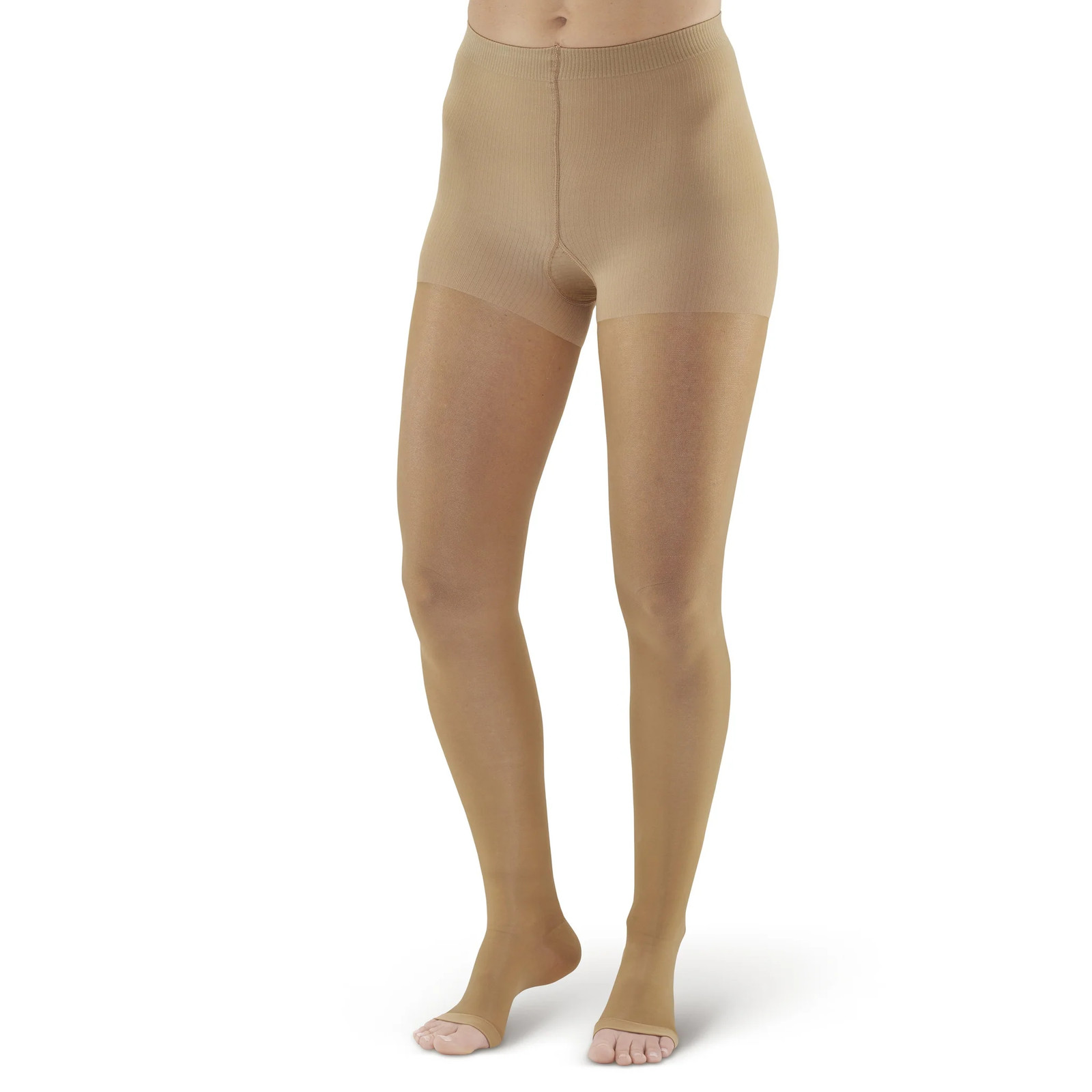 Ames Walker 268 Signature Sheer Open Toe Pantyhose 20-30 mmHg