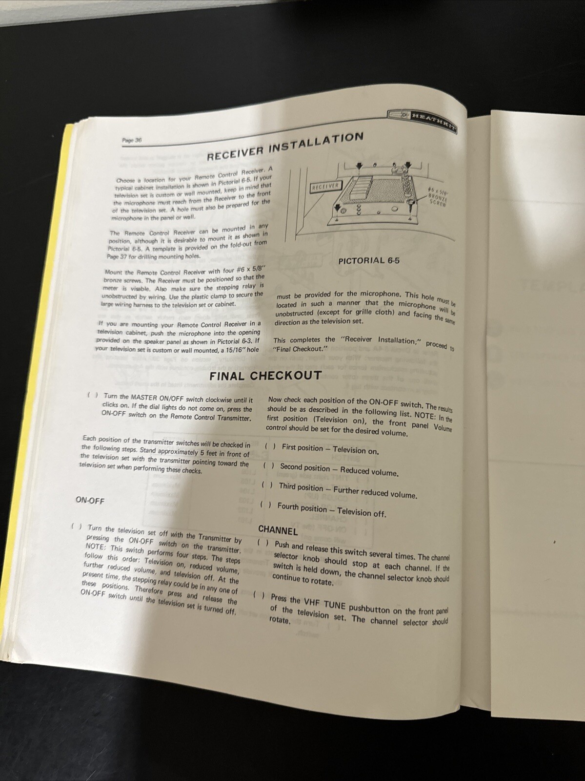 Vintage Heathkit GRA-70-6 Remote Control Assembly Manual
