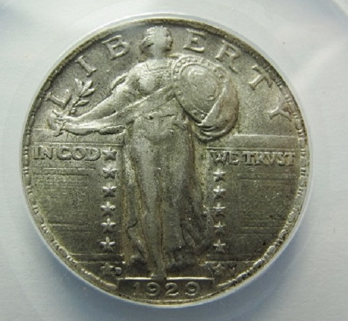 1929 D STANDING LIBERTY QUARTER LARGE DIE CUD ERROR UNIQUE