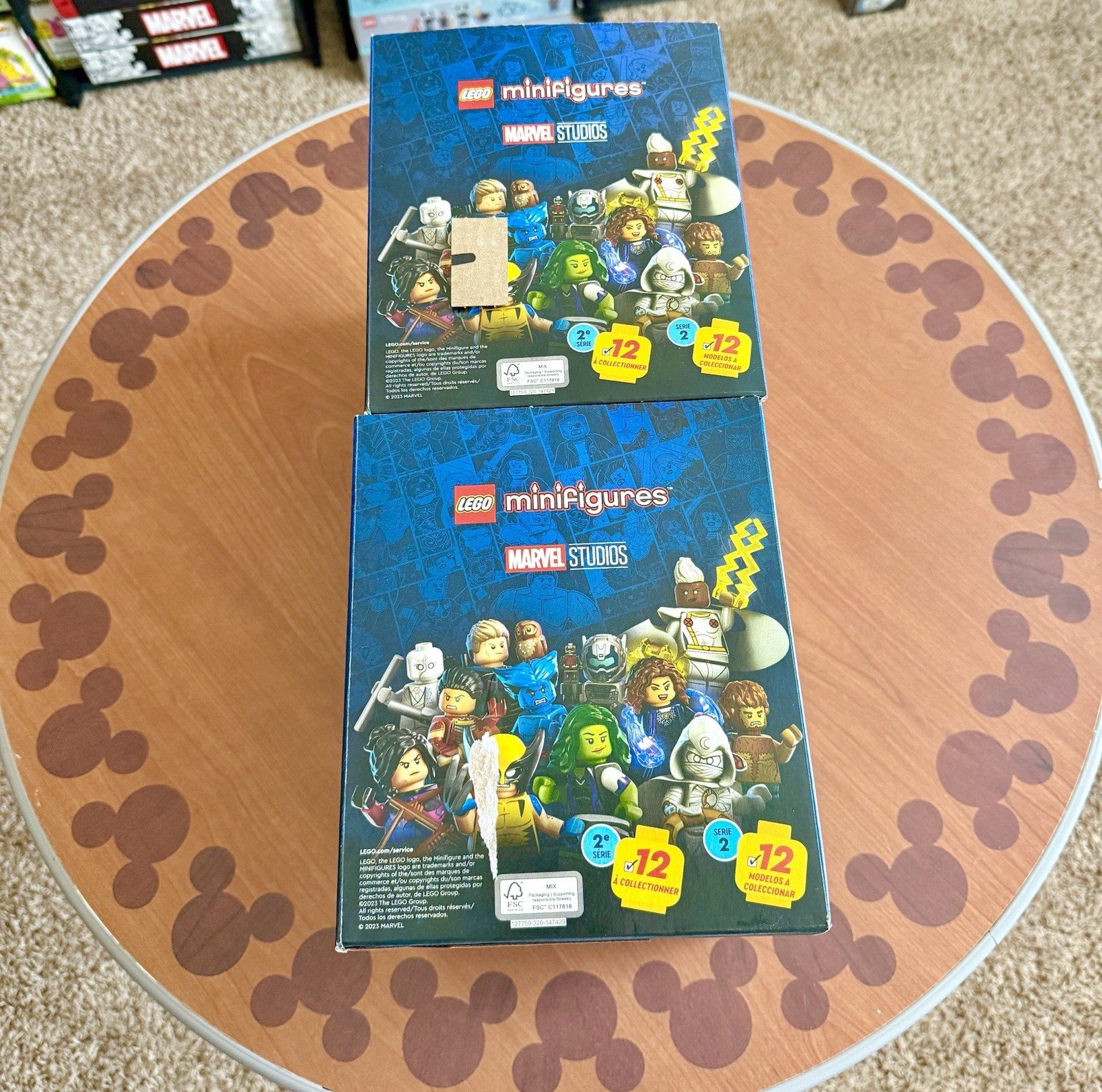 RETIRED LEGO 71039 Marvel Studios Series 2 Minifigure CMF Two Empty Boxes ONLY