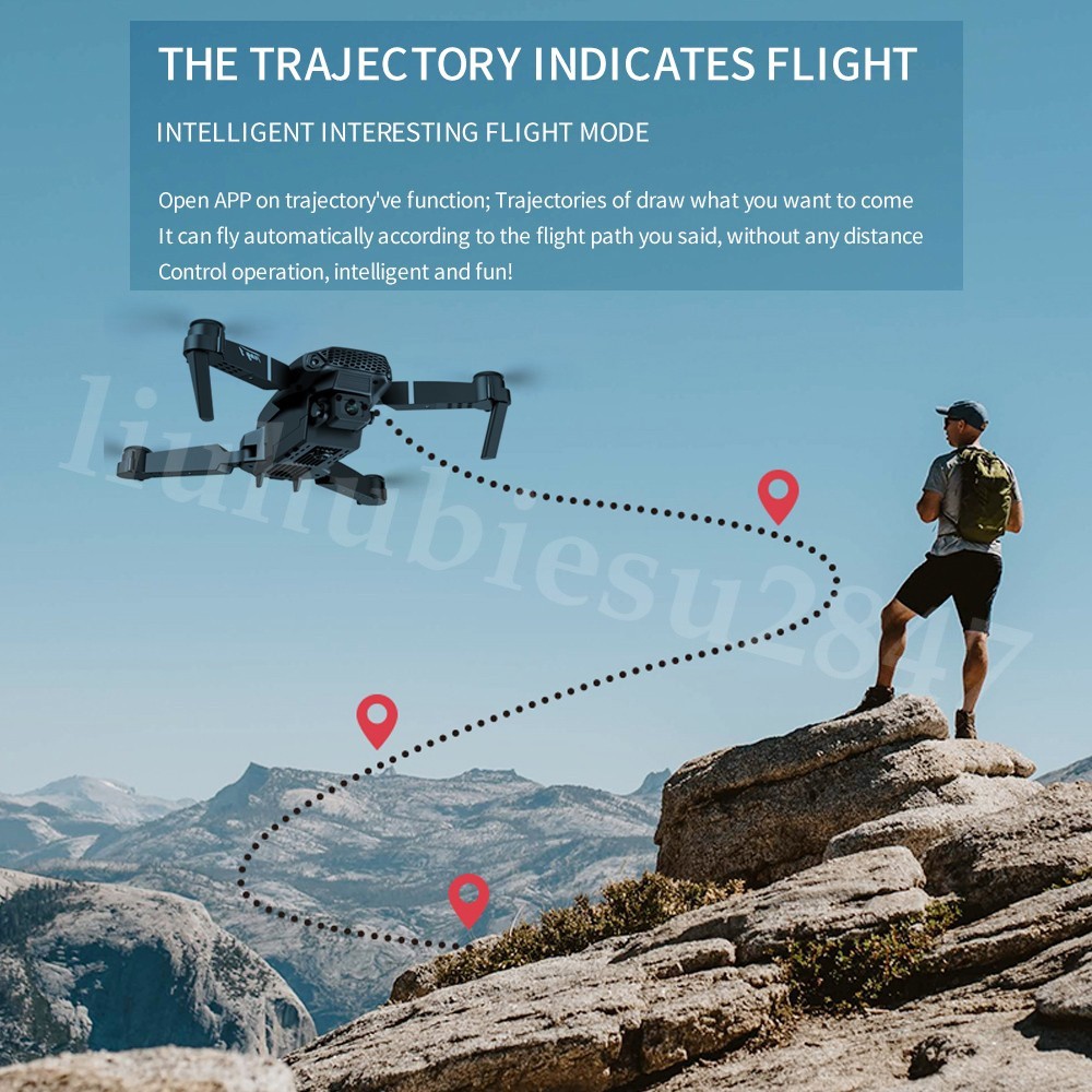 E88 Foldable Drone With Dual Camera FPV WIFI RC Quadcopter MZ