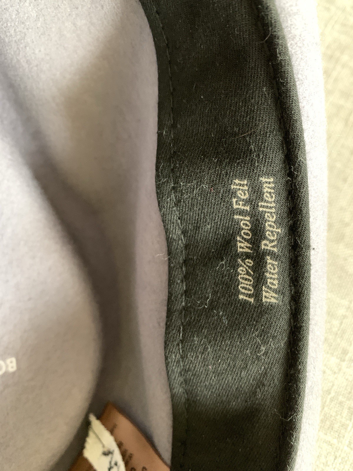 Borges & Scott Gray Fedora Doyle Wool Felt Hat US 7 UK 6 7/8 Small (56cm) Mint