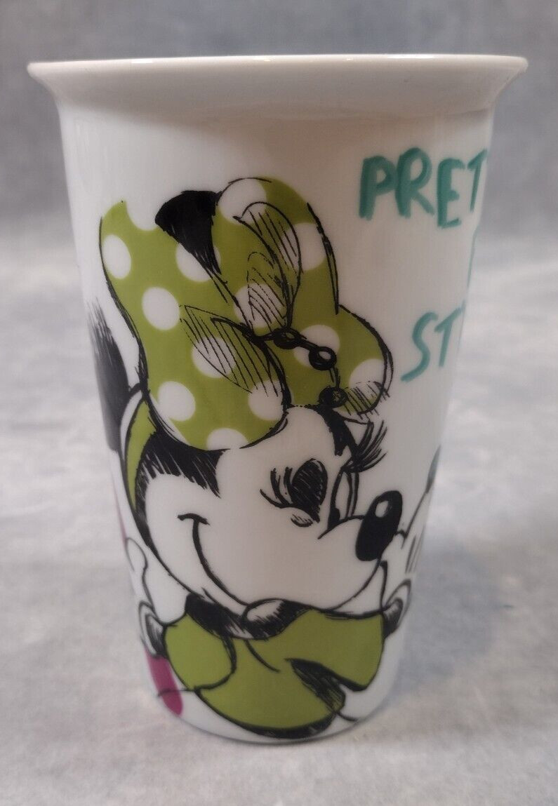 Disney, Minnie Mouse, "Pretty, Fun, Style" Ceramic, Coffee/Tea, Mug/Cup, Rare