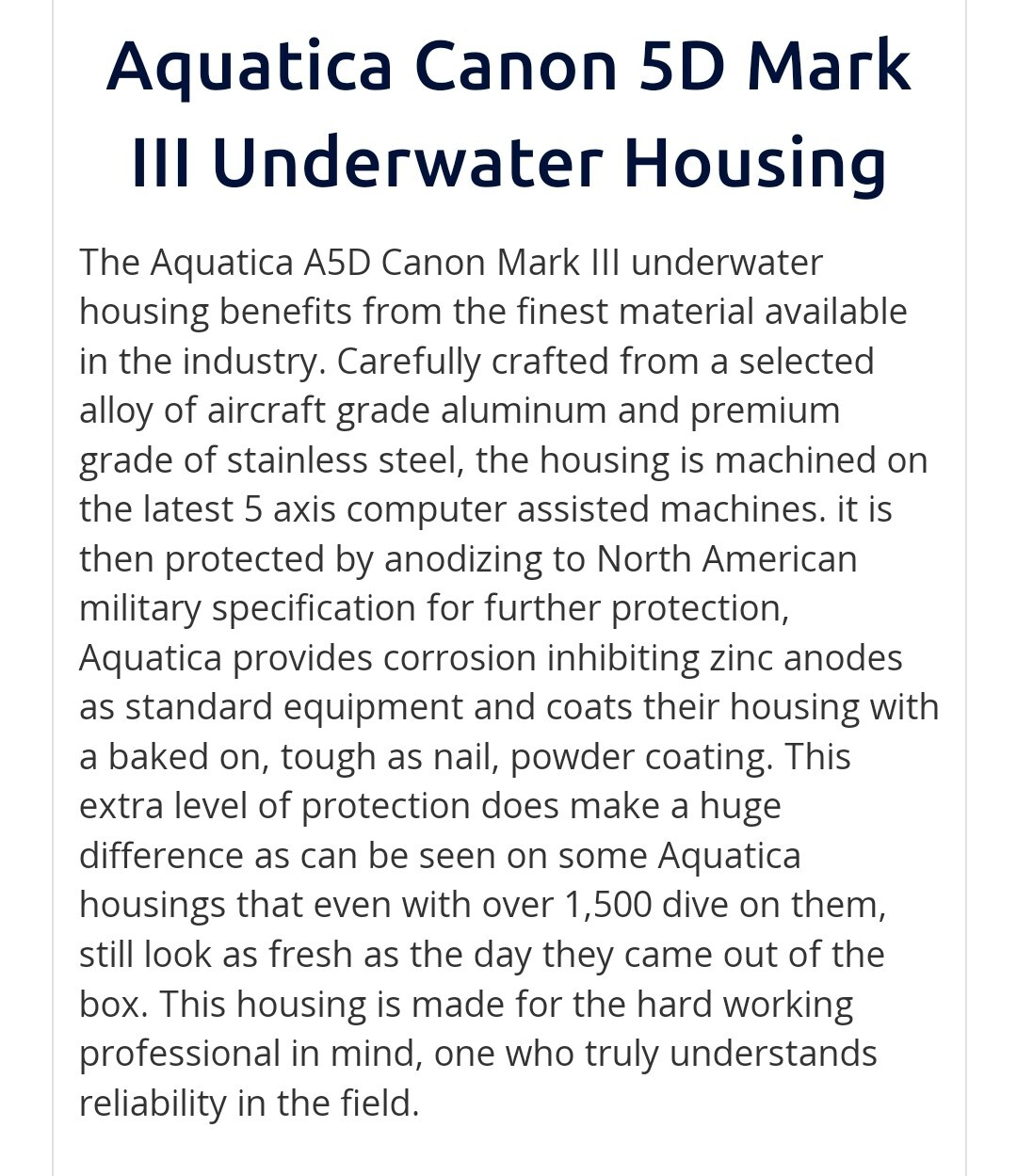 Aquatica scuba diving equipment