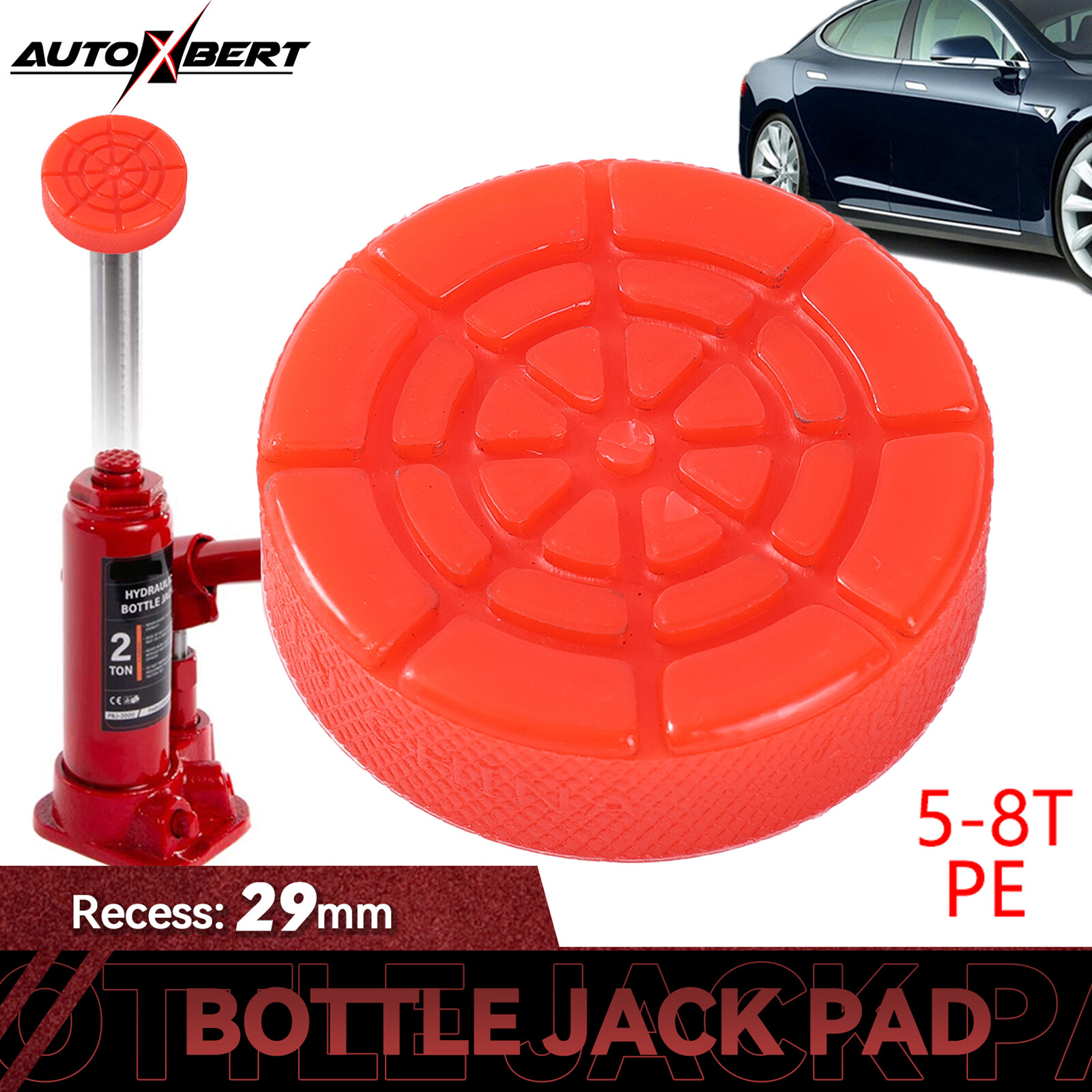 Polyethylene Jack Pad Lift Car Damage Protection For Most 5-8Ton Bottle Jack