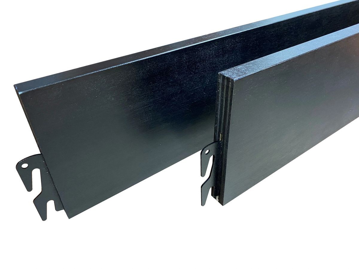 Wood Bed Rails – Midnight Finish - Hook-on - Twin, Full, Queen, King, Cal King