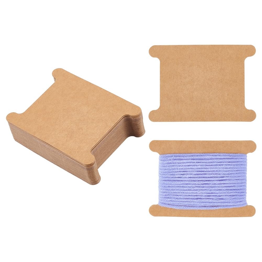 PH PandaHall 50pcs Ribbon Storage Spools 3.5x2.5 Inch, Multicolored