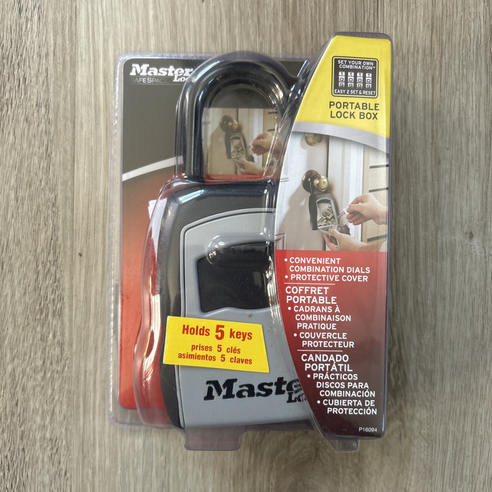 Master Lock Wall Mount Box Combination Dials Holds 5 Keys Storage 5401D New
