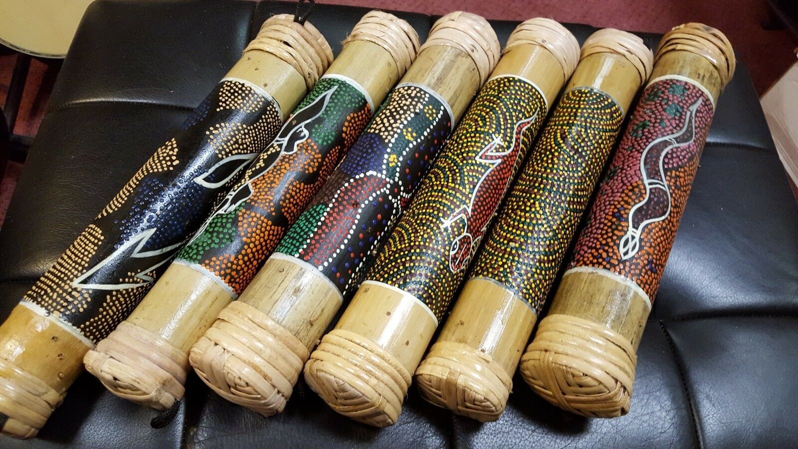 Berkeley Bamboo Handheld Rain Sticks (Australian Ancient Paint)