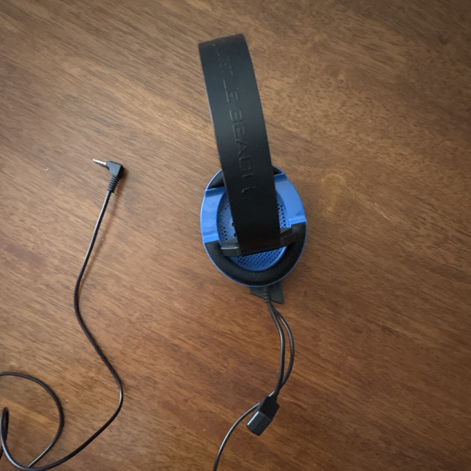 Turtle Beach Single-Ear Wired Over-Ear Headset Boom Mic 3.5mm Blue/Black