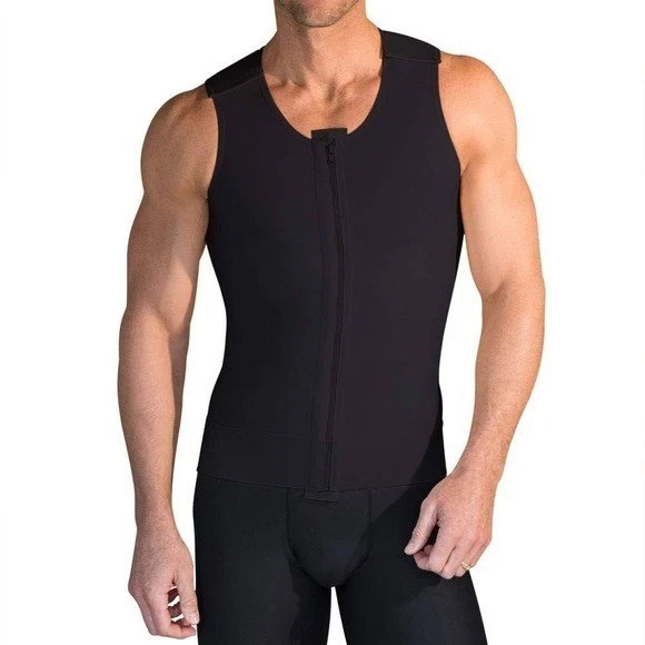 Marena Recovery Men’s Sleeveless Vest Style MV Size X, Black, Brand New, MV-XL-B