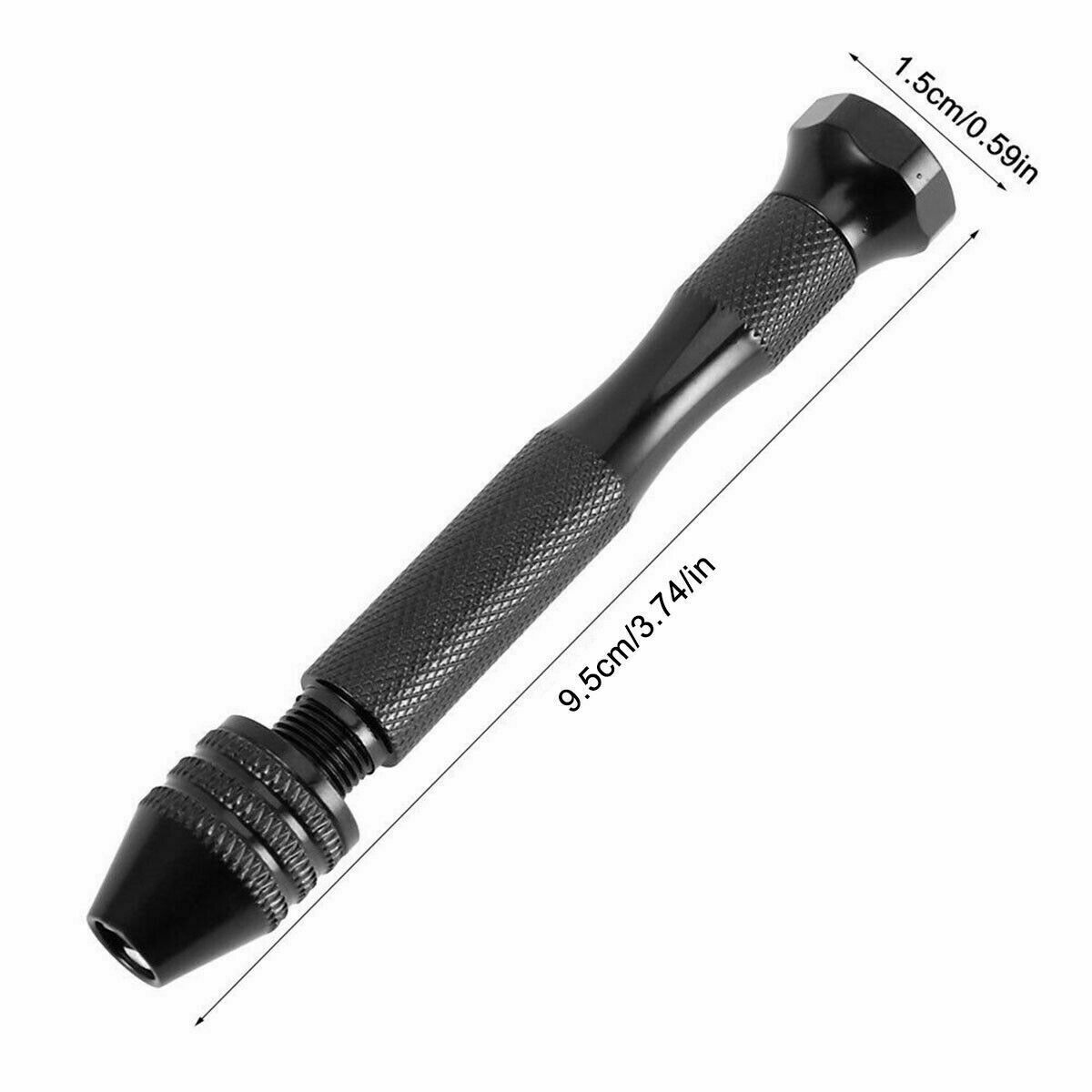49PCS Precision Pin Vise Hobby Drill Bits with Model Twist Hand Drill Bits Set