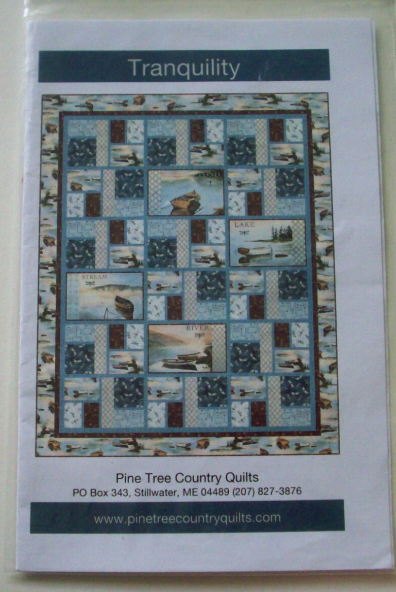 Tranquilty pieced quilt pattern *A13