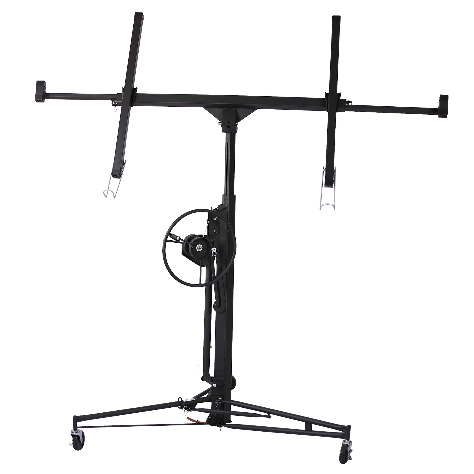 Drywall Panel hoist Drywall Lift Rolling Panel Hoist Jack Lifter 16ft black