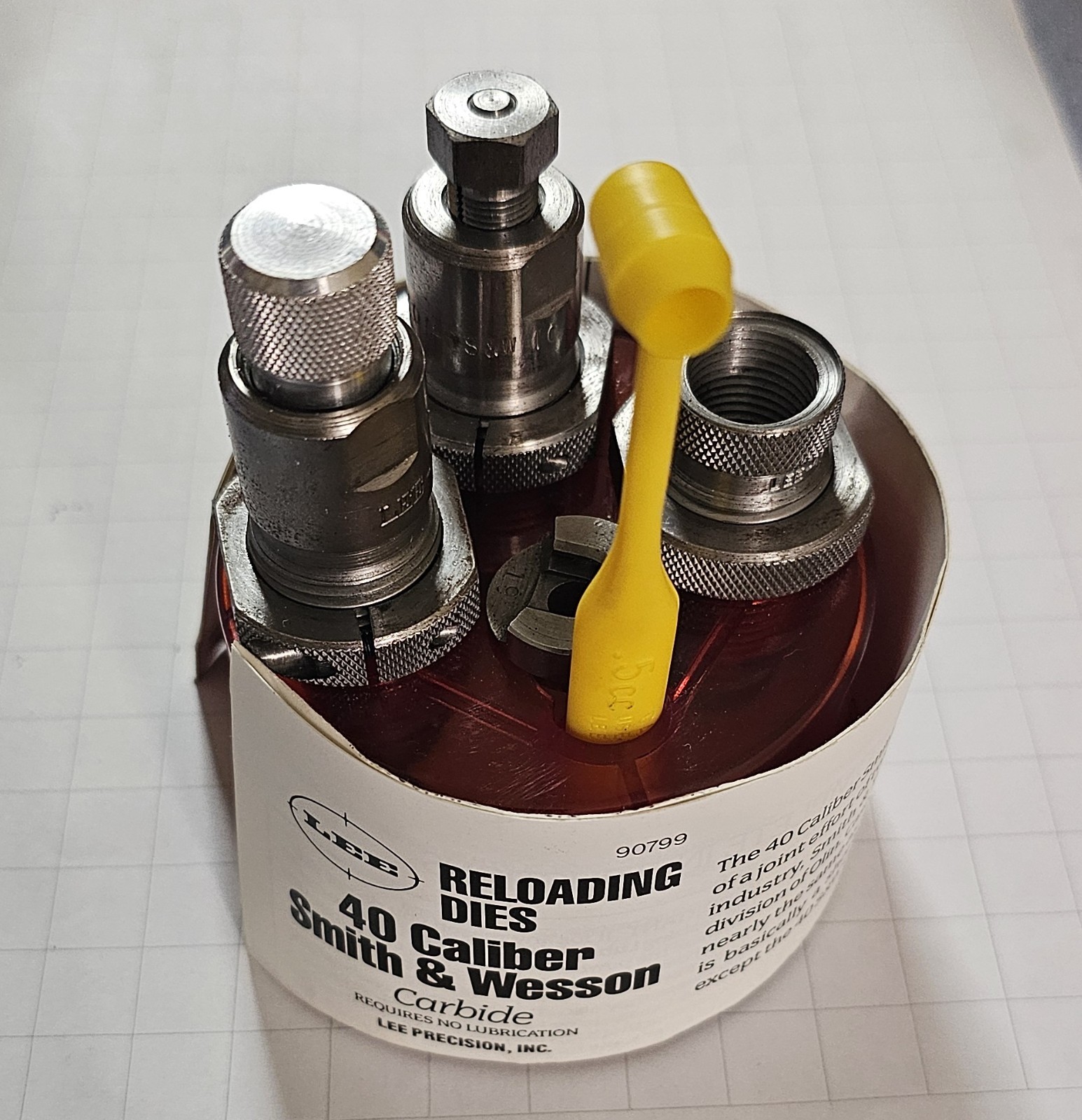 Lee Precision .40 S&W Reloading Dies 3-Die Set - 90799