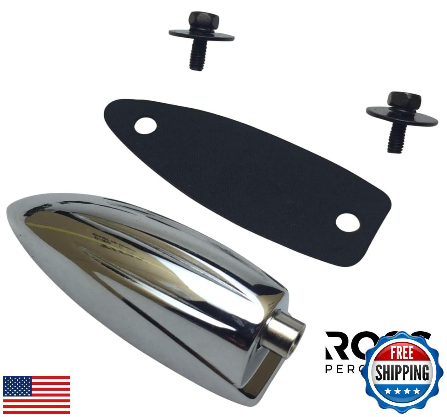 Single End Bass Drum Lugs - (10 Pack, Chrome)