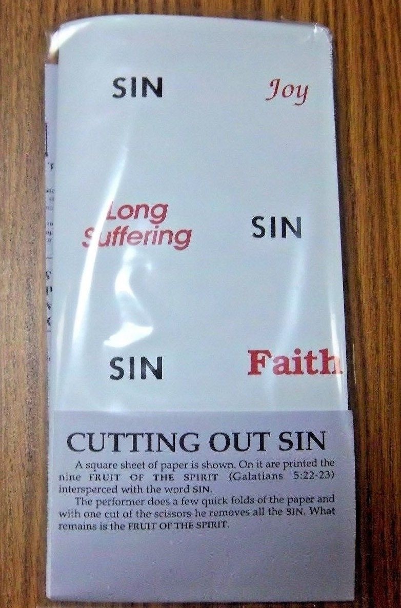 CLEARANCE--Cutting Out Sin, a Gospel Object Lesson