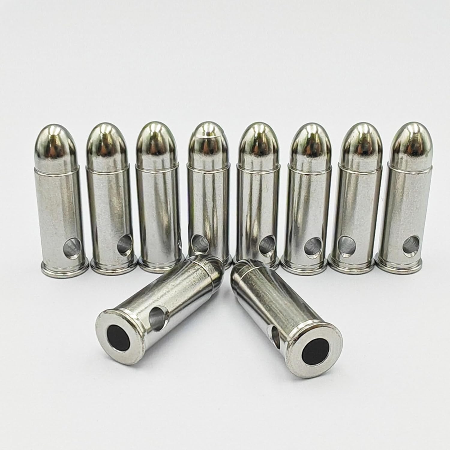 Durable Precision Dummy Rounds - Steel 10-Pack for Safe Firearm Practice