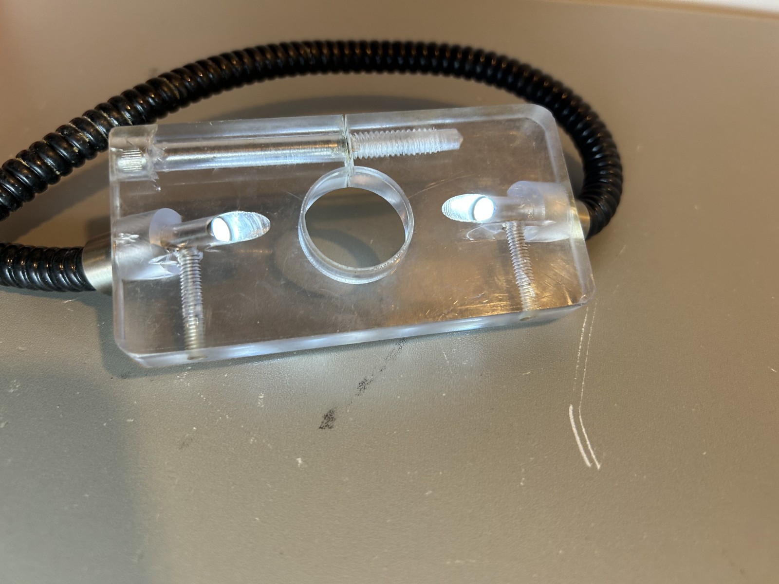 SCHOTT Fostec ColdVision Fiber Optic Light Guide w/ Mount Head - TESTED WORKING