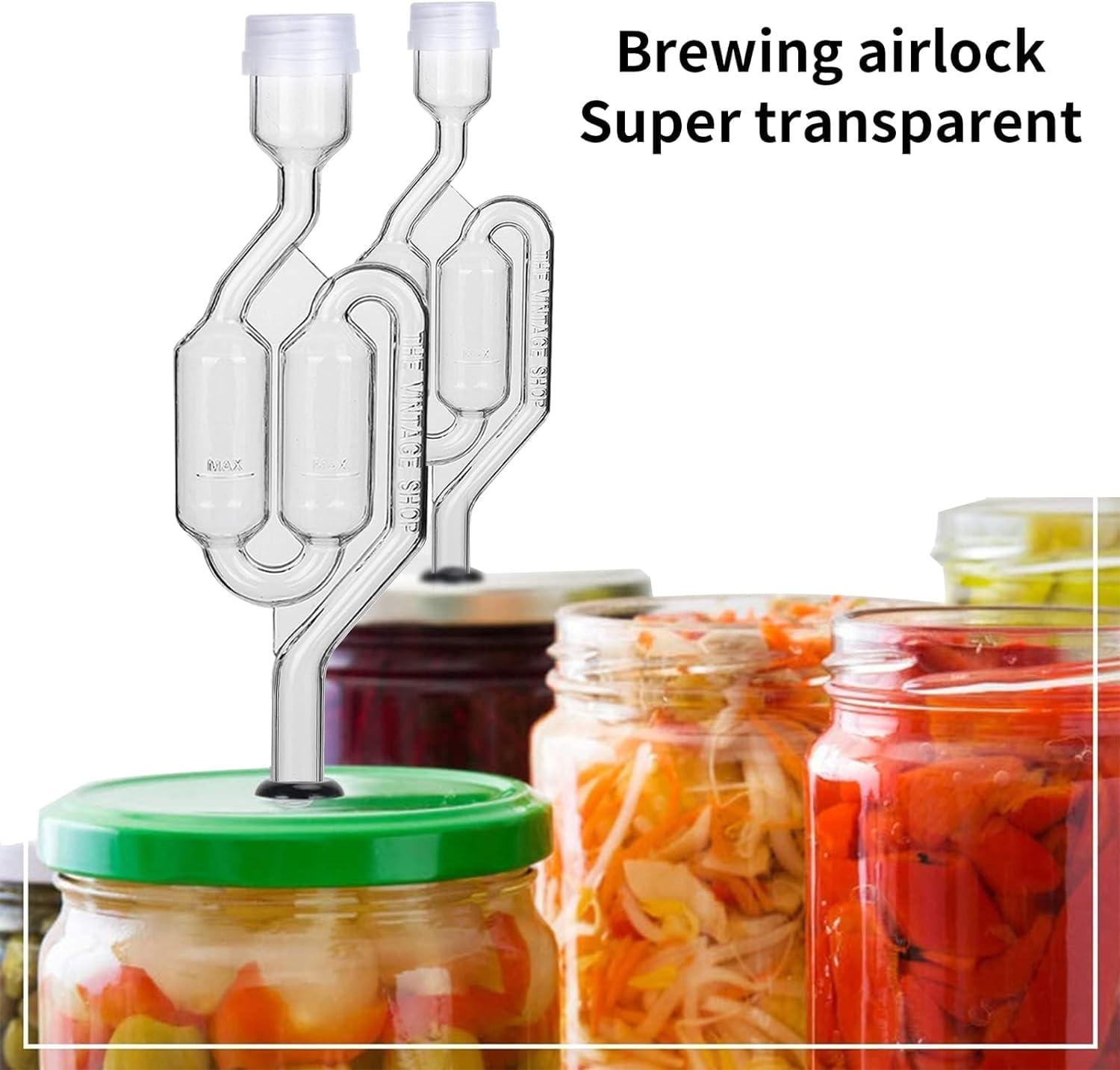 Bubble Airlock Set, 4 Airlocks for Fermenting, airlock, airlock