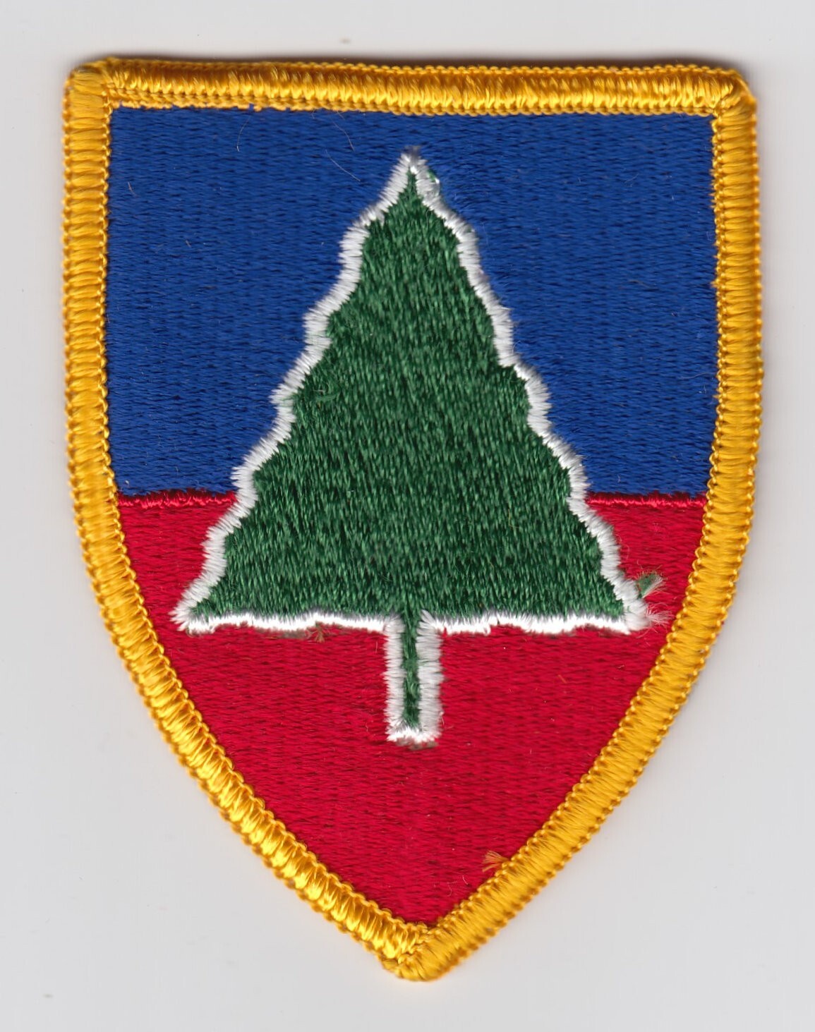 Vintage US Army 91st Training Division Patch Insignia Military Color Merrowed