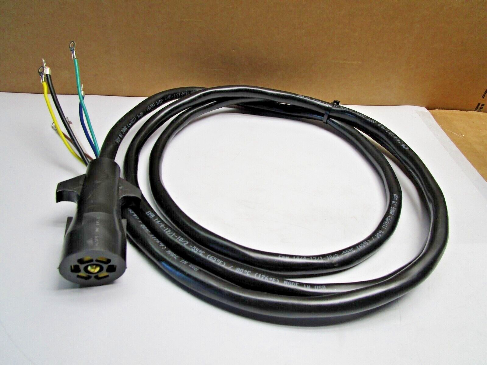 VANGUARD 9FT TRAILER CORD 7 WAY PLUG WIRING HARNESS / WHG-001