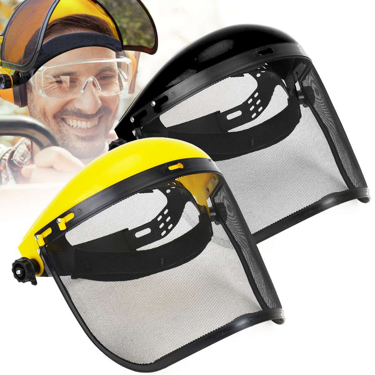 Garden Safety Mask Mesh Visior Face Protection Cutting Grass Mesh Visor