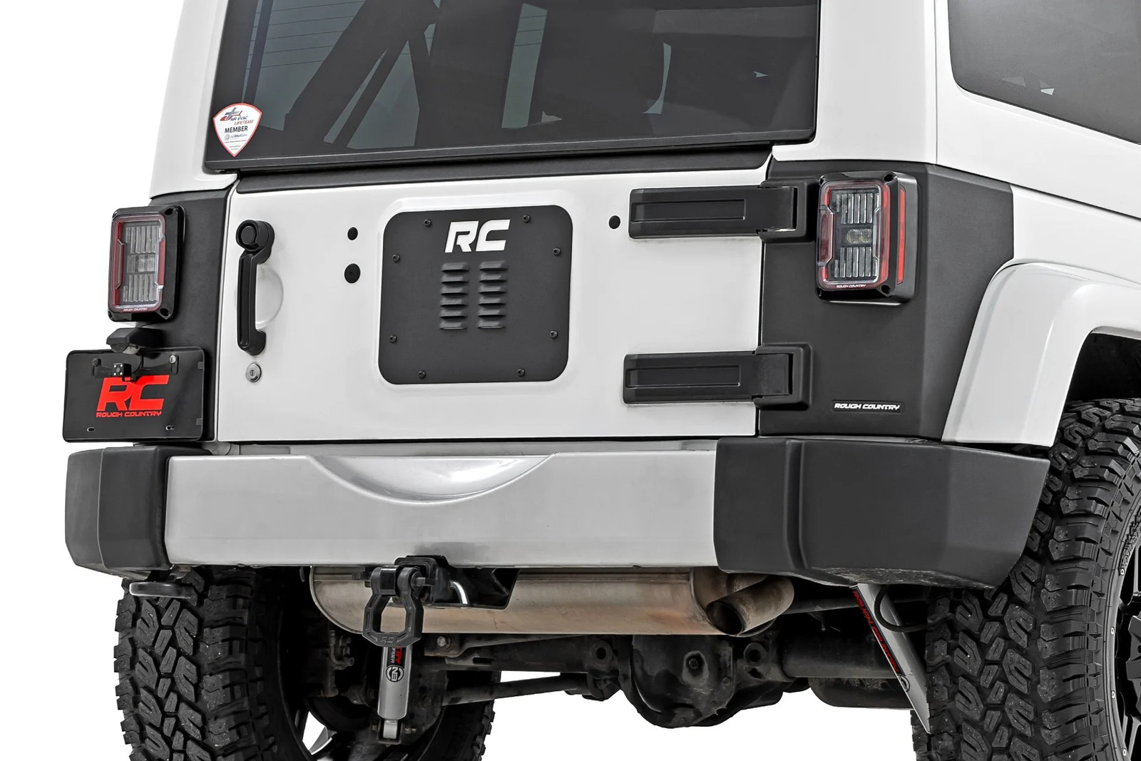 Rough Country Rear Corner Trail Cladding for 2007-2018 Jeep Wrangler - TC13022