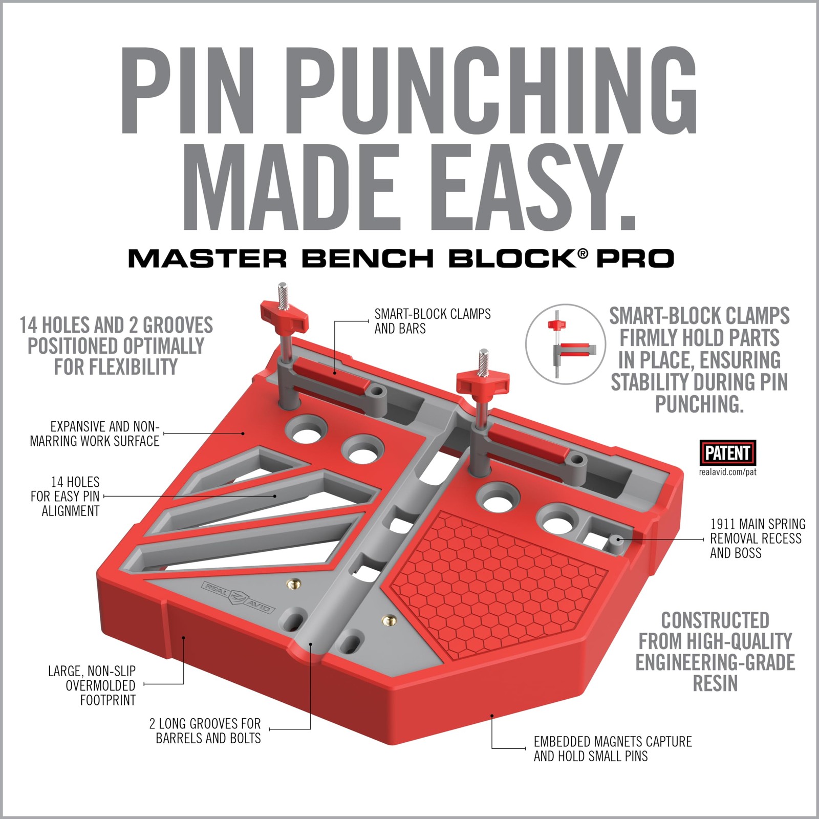 Real Avid Master Bench Block PRO - Gunsmithing Tool