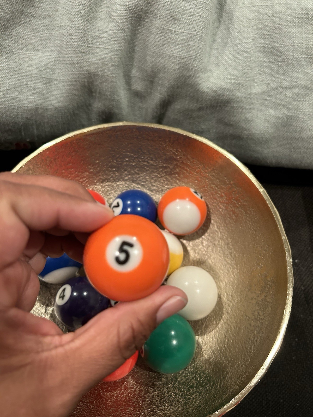 Mini Pool Balls (12 Count) Missing #7,8,12,14