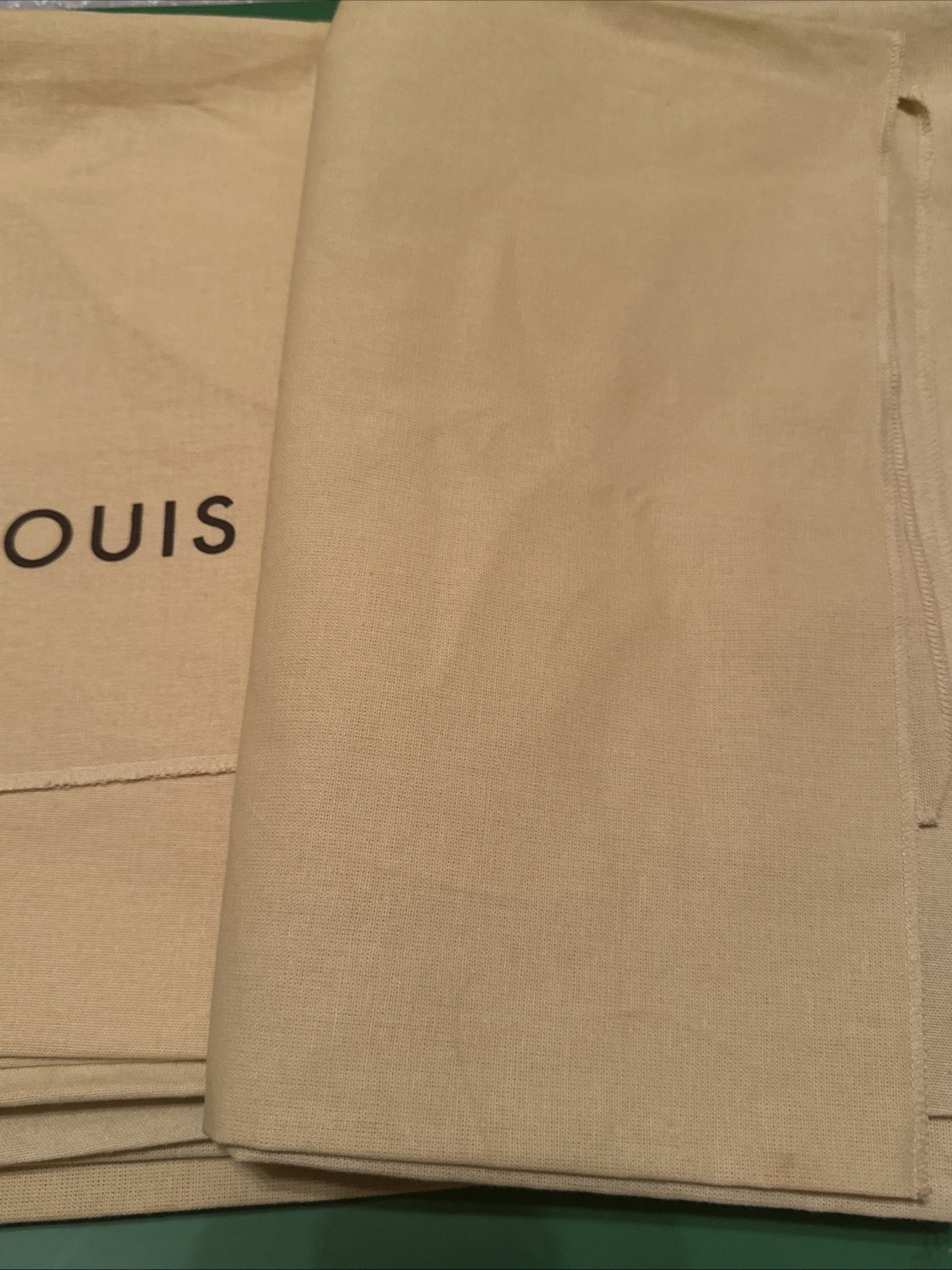 Authentic Louis Vuitton Dust Cover Bag, Beige “18x13” Envelope Type
