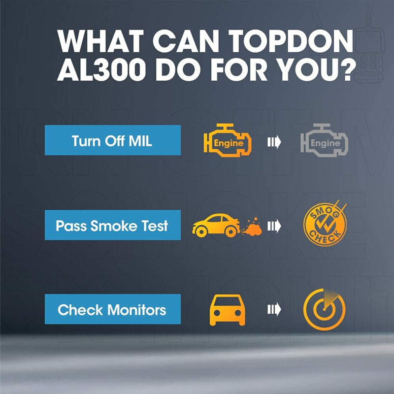 TOPDON AL300 Car Code Reader OBD2 Diagnostic Scan Tool For Ford Holden BMW VW
