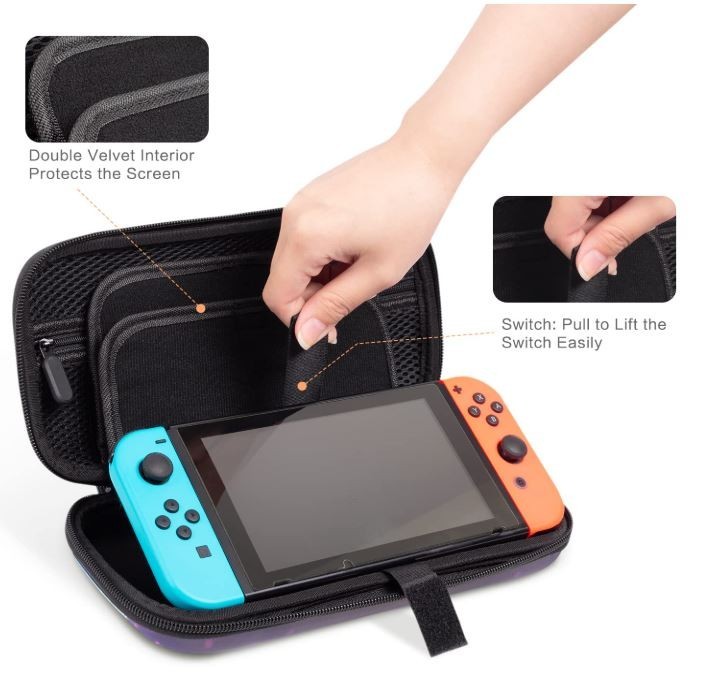 Nintendo Switch Carrying Case OLED CASE ONLY Cat Starry Night NEW