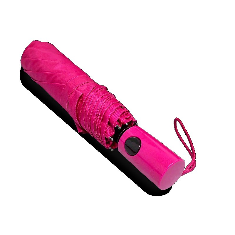 Weather Station Automatic Super Mini Rain Umbrella Pink