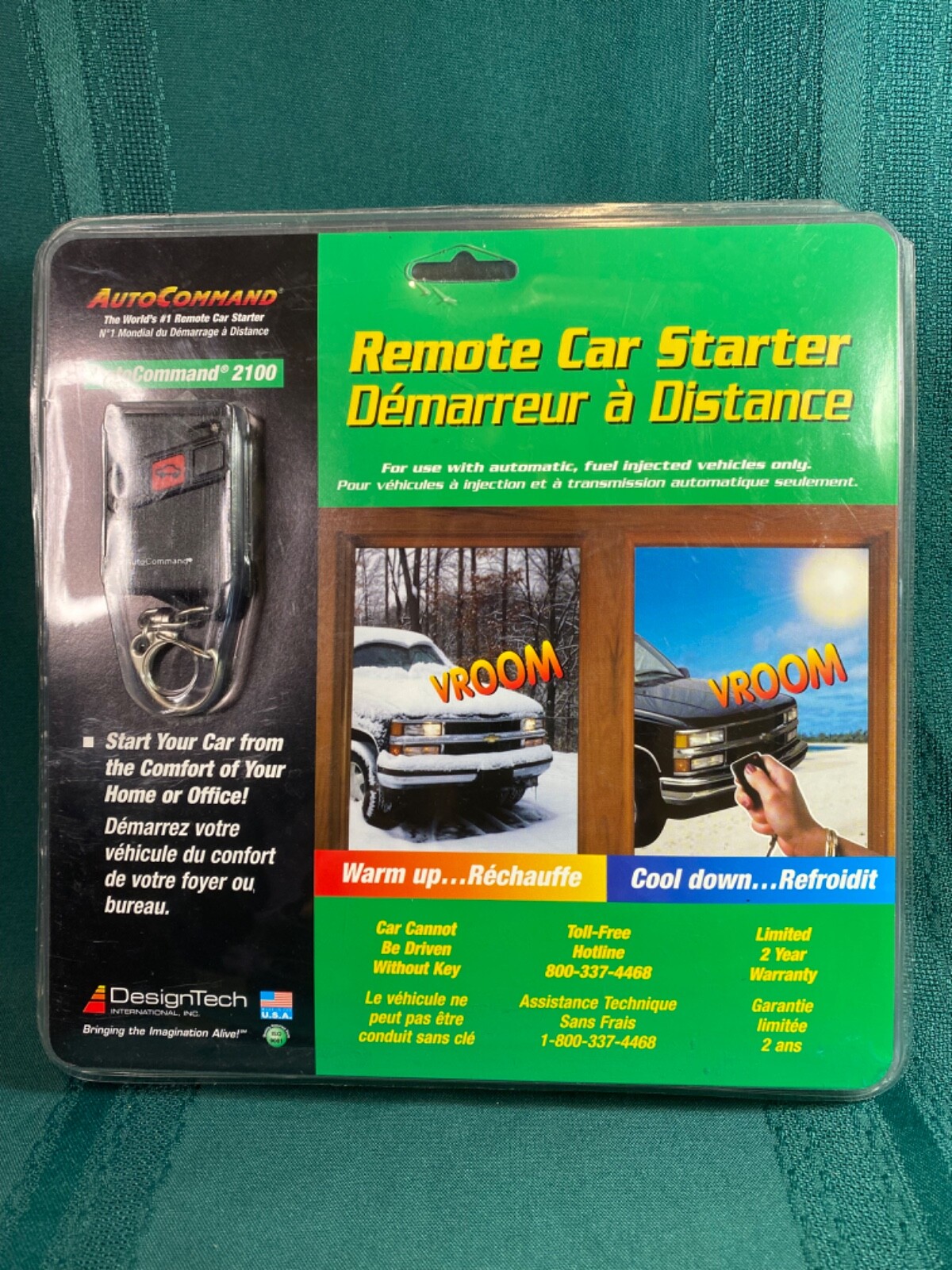 DesignTech Remote Control Car Starter Auto Command NEW Unopened Model #28921