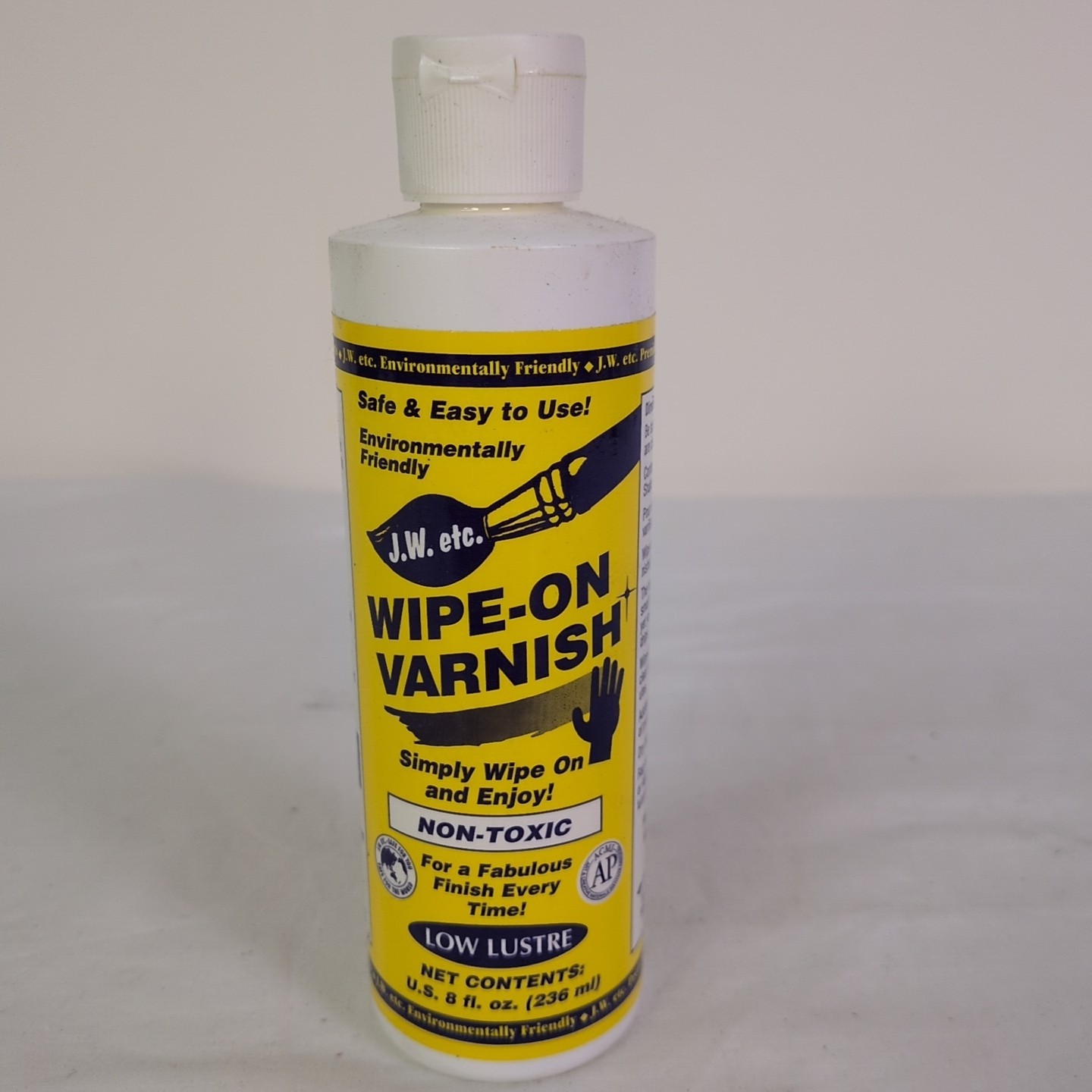 J.W. etc. Wipe On Varnish Low Lustre 8 oz