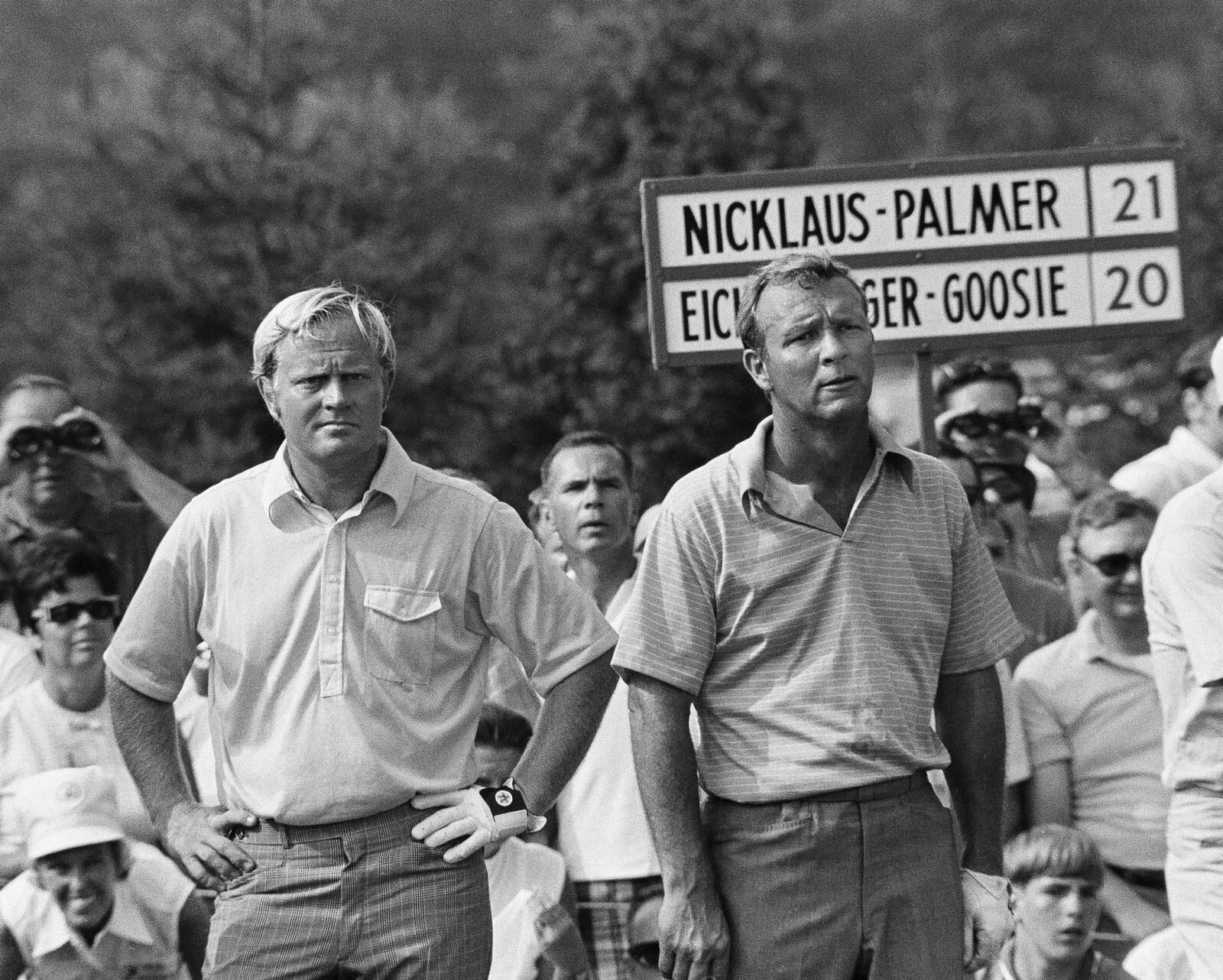 8x10 Photo JACK NICKLAUS & ARNOLD PALMER Masters Golden Bear King US Open Green