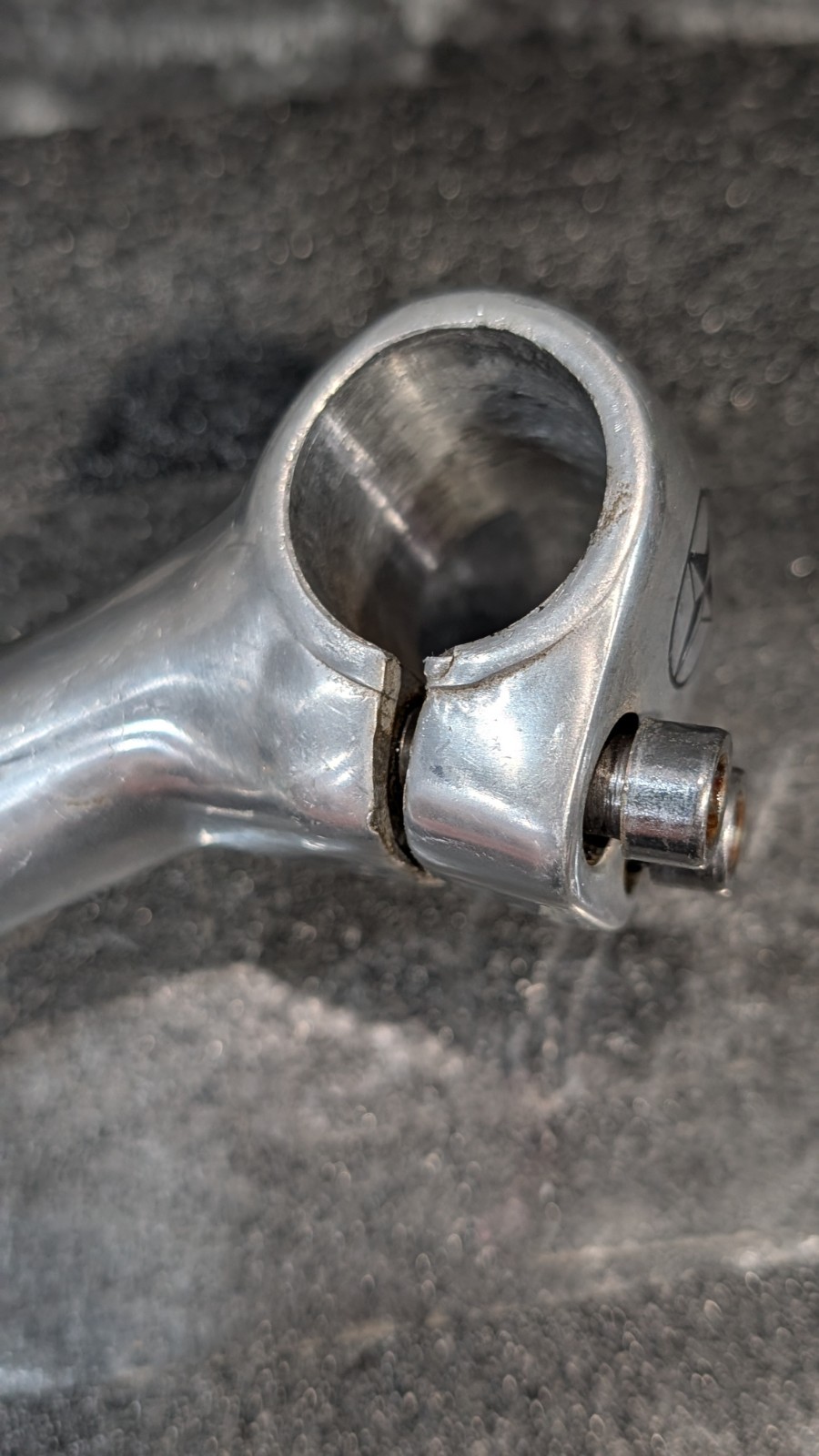 Handlebar Stem, Goose Neck, Black Unbranded 025.4