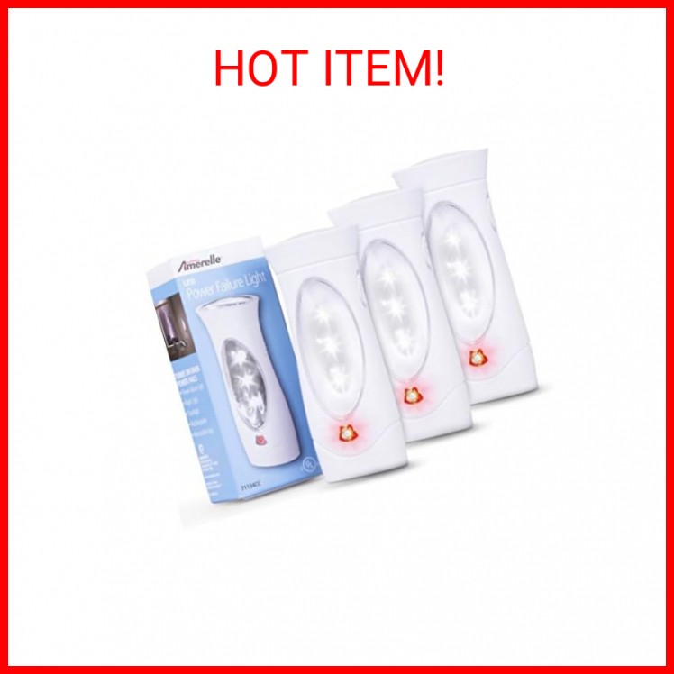 Amerelle LED Emergency Lights For Home Power Failure – Triple Function Power Fai