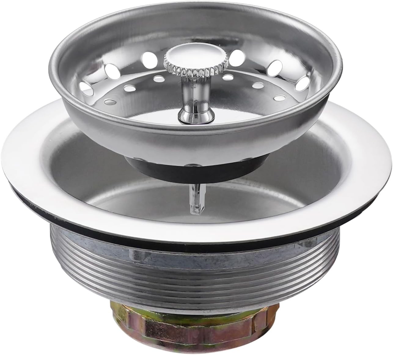Kitchen Sink Stainless Steel Basket Strainer with Drain Assembly