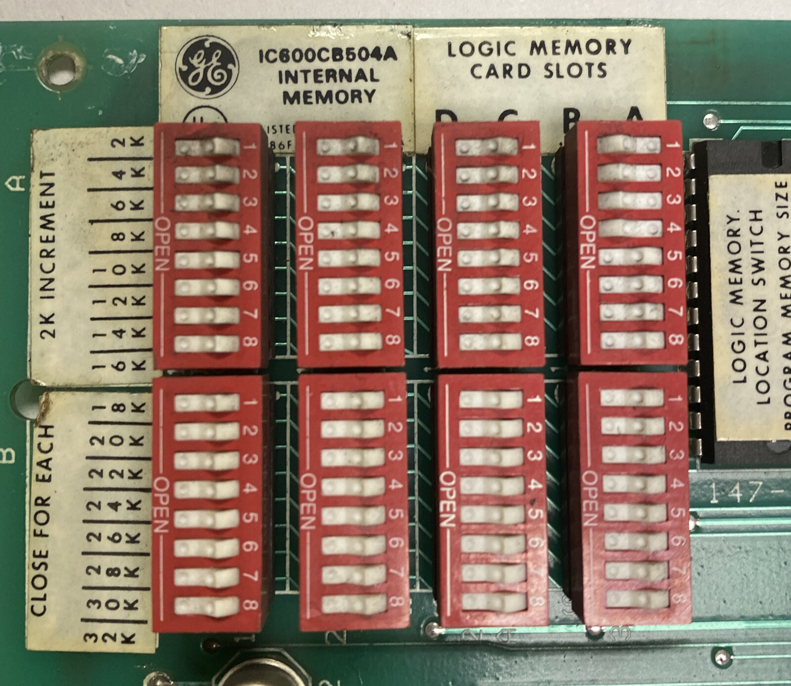 General Electric,IC600CB504A,Internal Memory Board