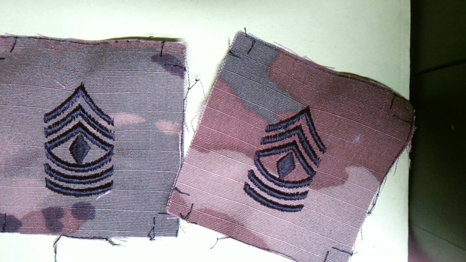 MILITARY PATCH SEW ON SET OF 2 OCP MULTICAM US ARMY FIRST SERGEANT 1SG